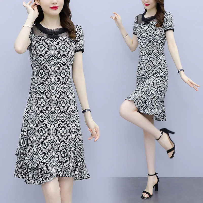 Plus Size Baroque Modern Cheongsam Dress