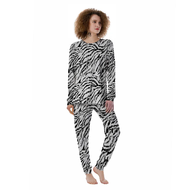 Abstract Watercolor Tie Dye Zebra Print Women's Pajamas