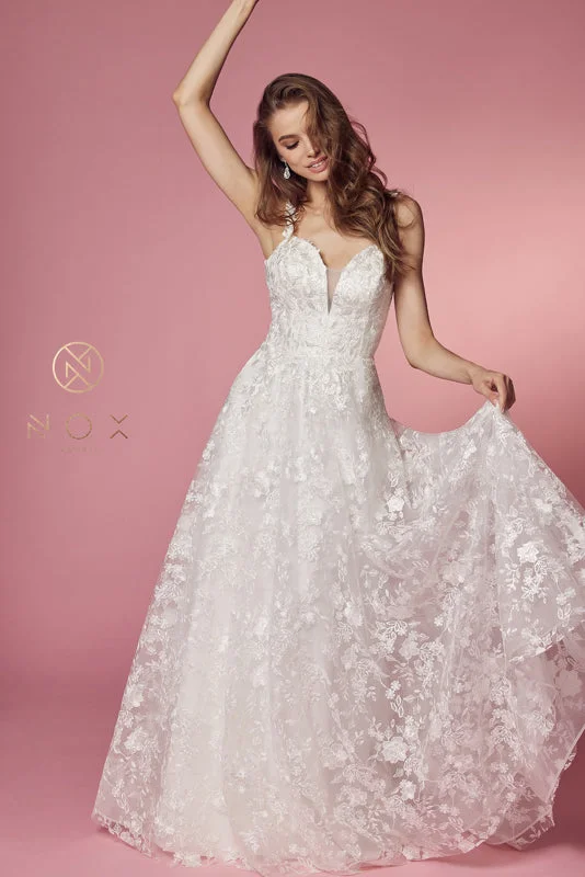 **Nox Anabel Bridal's Enchanting Embroidered Masterpiece: Elevate Your Presence**