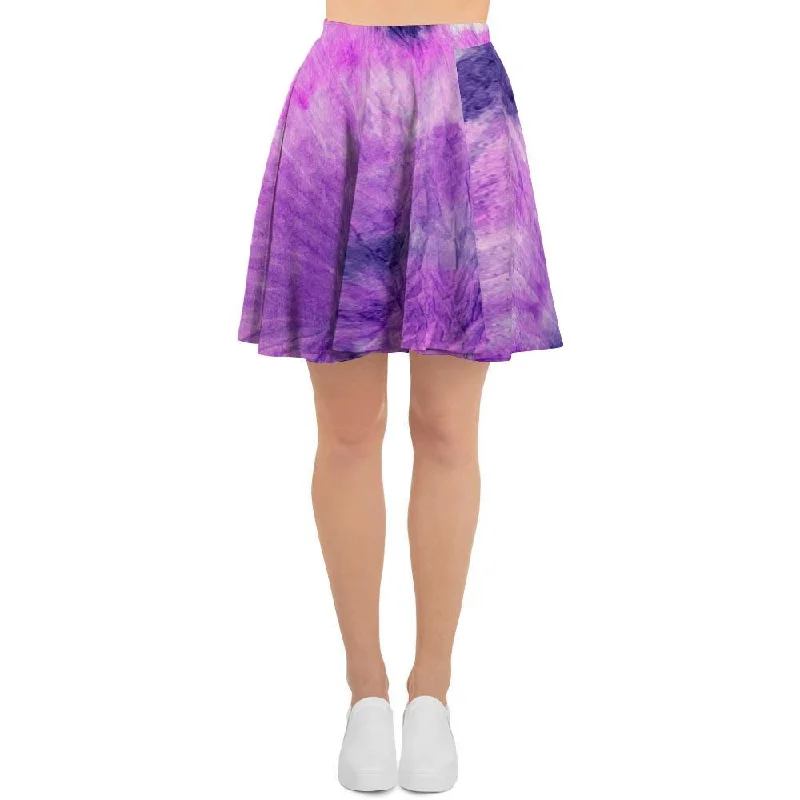 Tie Dye Purple Women's Skirt