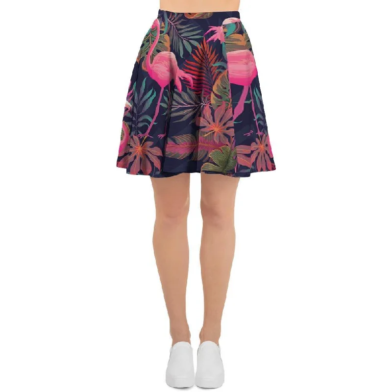 Tropical Flamingo Hawaiian Print Women's Skirt