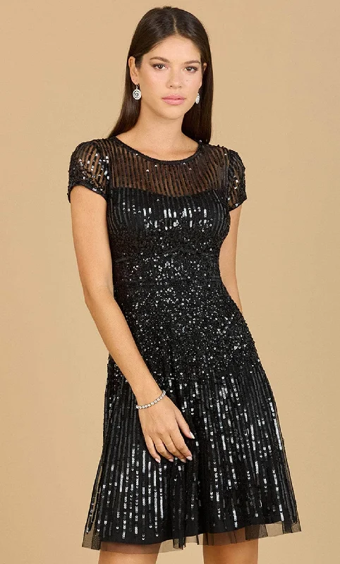 Lara Dresses 29180 - Sequined Cocktail Dress