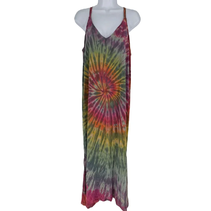 Earthy rainbow dress