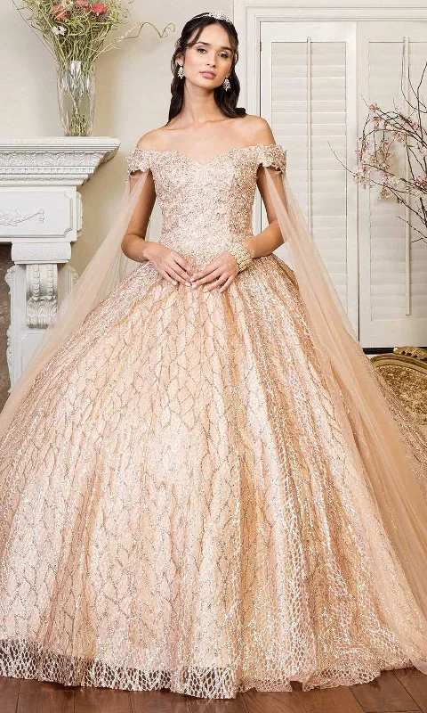 Elizabeth K GL1926 - Off Shoulder Prom Ballgown