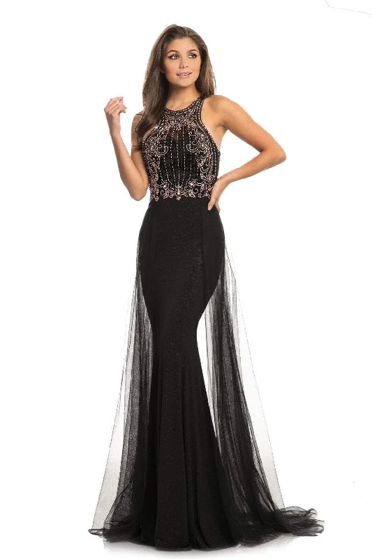 Johnathan Kayne - Beaded Sparkly Evening Dress 9071SC