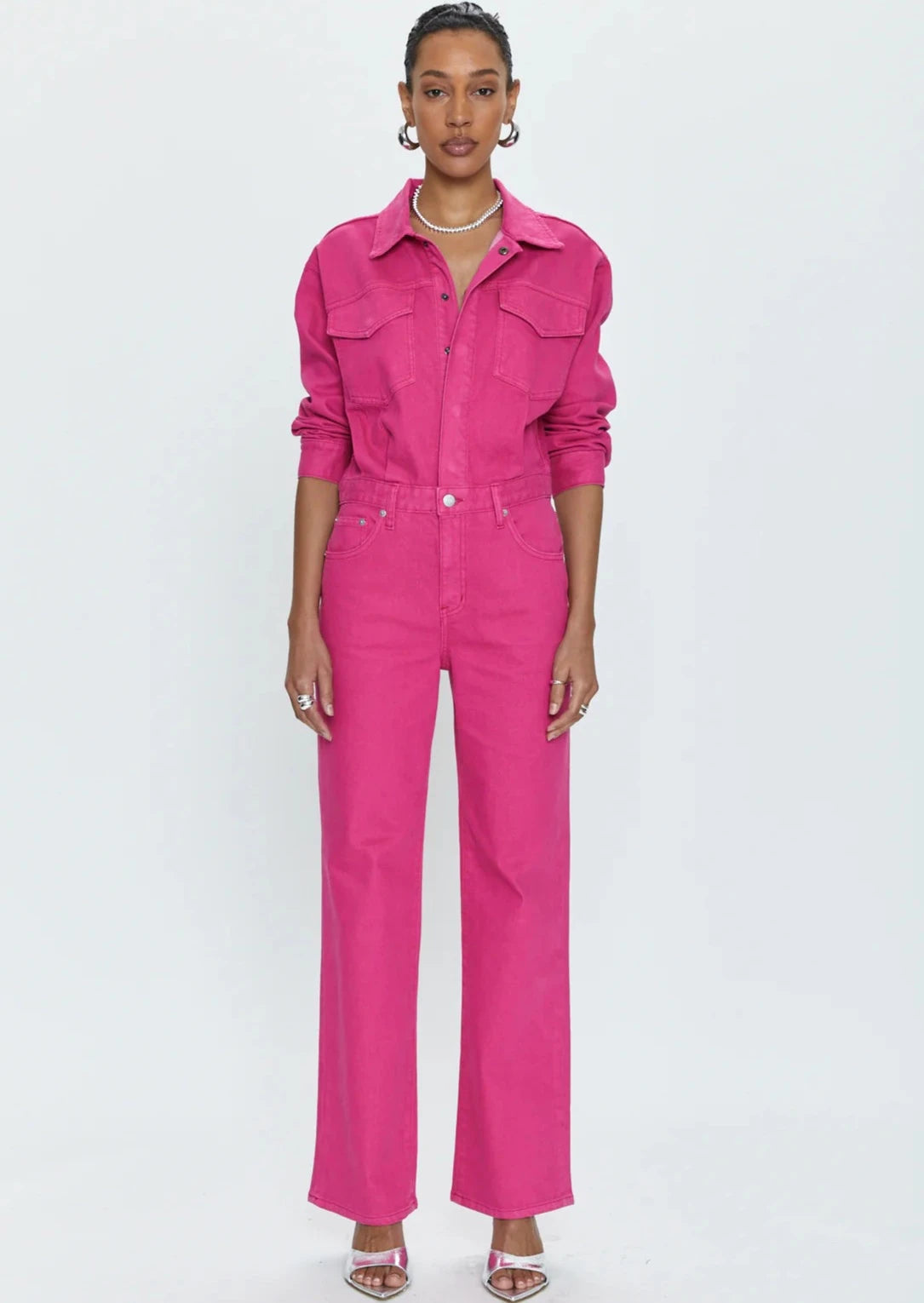 Nikki Jumpsuit- Pink Garnet