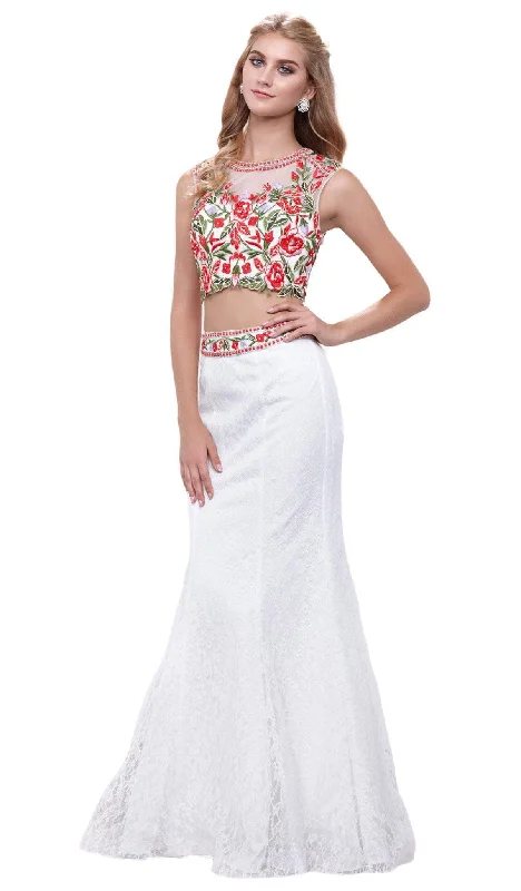 Nox Anabel - Embellished Two-Piece Mermaid Dress 8373SC