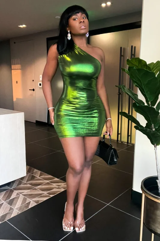 PLATINUM PRINCESS GREEN | DRESS