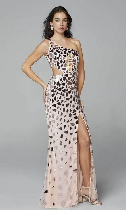 Primavera Couture - Sleeveless Cut Glass Prom Gown 3623