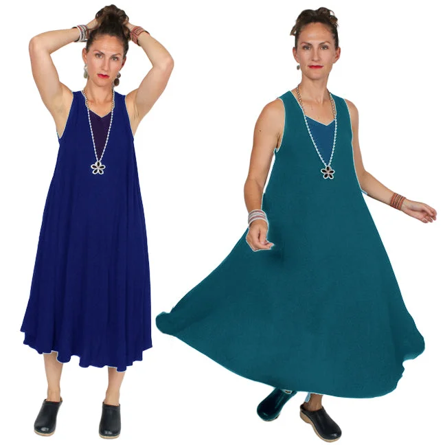 Tienda ho Zohara Tank  Dress Moroccan Cotton Sml-2x