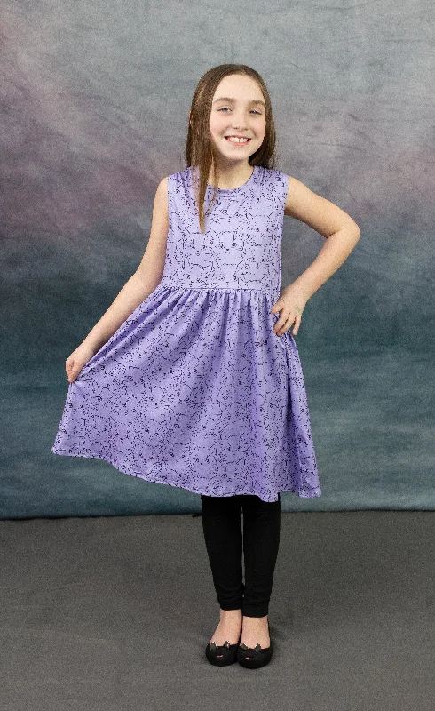 Purrrfect Purple Milk Silk Tank Dress