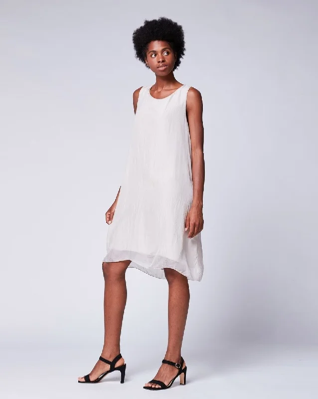 Silk Tank Shift Dress