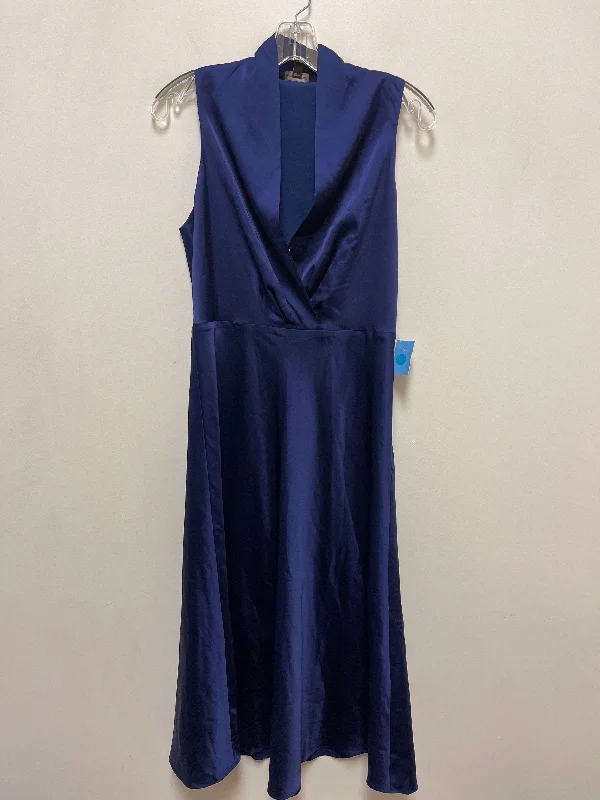 Dress Casual Midi By Banana Republic In Navy, Size: S