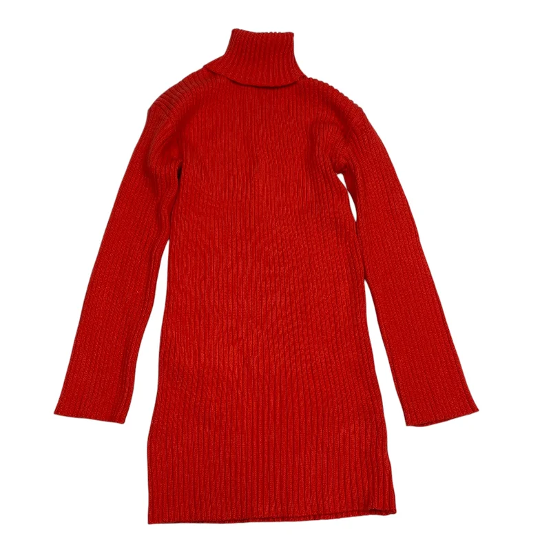 Dress Sweater By Forever 21 In Red, Size: M