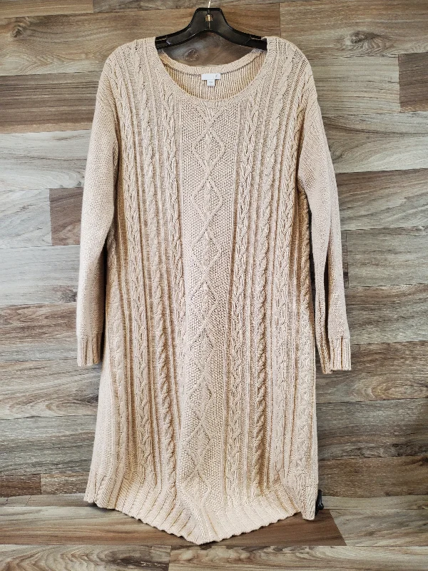 Dress Sweater By J. Jill In Tan, Size: L