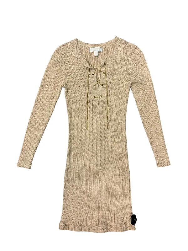 Dress Sweater By Michael By Michael Kors In Tan, Size: 0