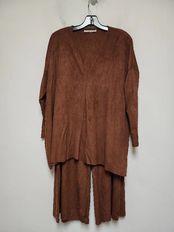 Pants Suit 2pc By Bryn Walker In Brown, Size: 12