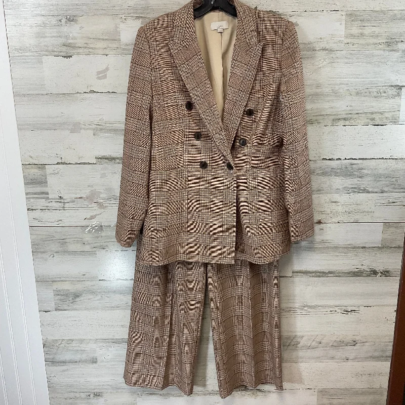 Pants Suit 2pc By Loft In Brown, Size: S