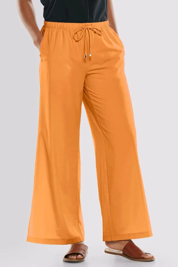 PETRA WIDE LEG PANTS APRICOT CRUSH