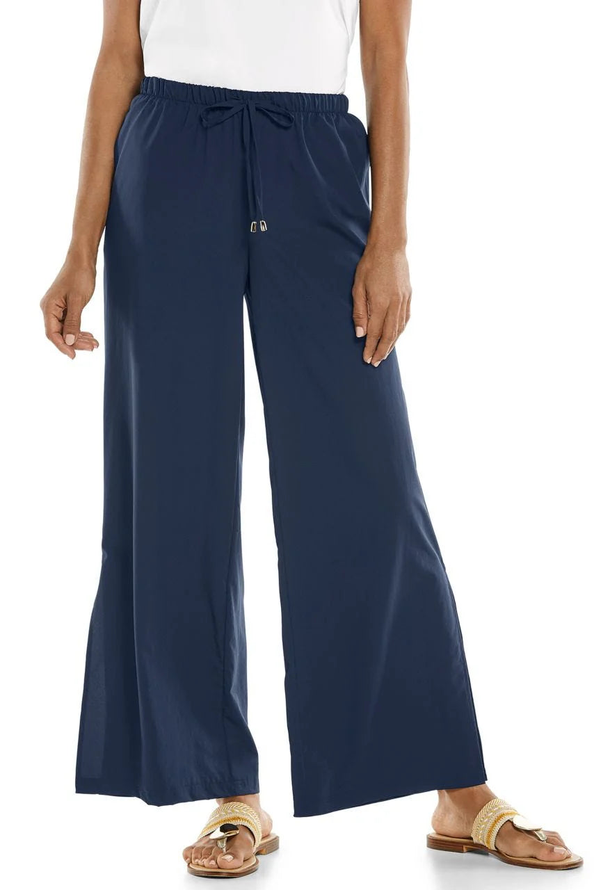 PETRA WIDE LEG PANTS NAVY