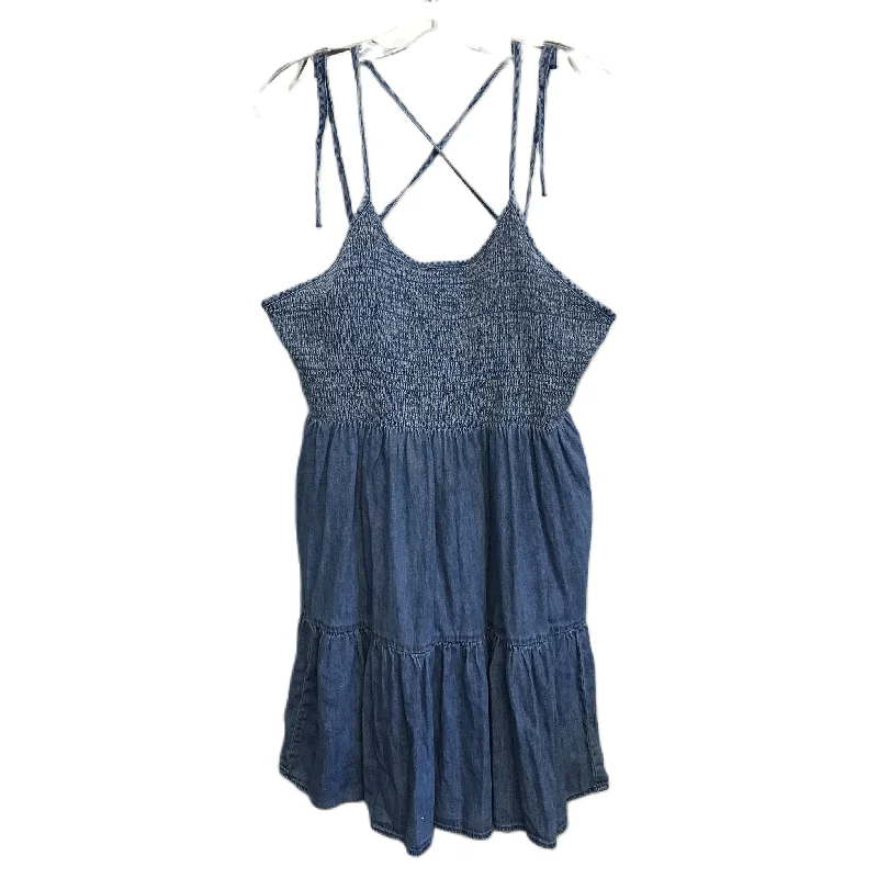 Blue Denim Dress Casual Short By Gap, Size: L